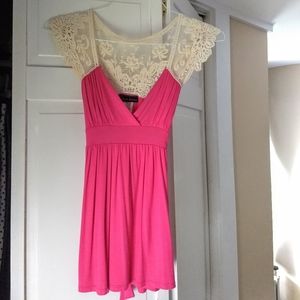 Empire Waist Blouse with Lace Sleeves